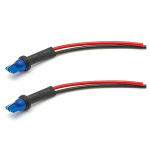 2pcs T10 168 W5W Male Plug Connector Side Marker Light Retrofit Wiring Harness - Picture 1 of 9