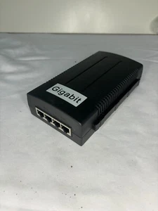 2-Port Gigabit PoE Injector/Midspan w/ Integral Power Supply, 48VDC @ 33.5W - Picture 1 of 6