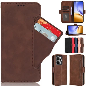 For Realme 14 5G, Separable Card Slot Flip Leather Wallet Stand Soft Case Cover - Picture 1 of 29
