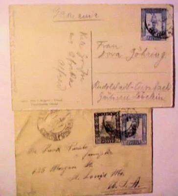 LIBIA, SUFFIT 1930 VER TARJETA A ALEMANIA TAMBIÉN 1930 TRÍPOLI A EE. UU. Foto 1 de 2