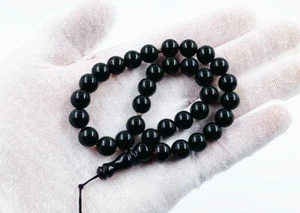 Cuentas de oración ámbar natural ámbar Tasbih Misbaha Rosario prensado - Imagen 1 de 8