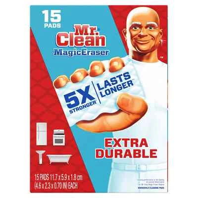 NUEVO Mr. Clean Magic borrador esponjas extra duraderas (15ct.) (SIN ENVÍO A CA) Foto 1 de 4