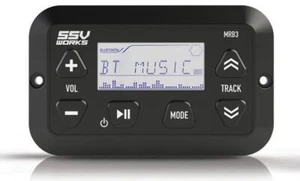 SSV WORKS MRB3 Digital Media Bluetooth Receiver 4 Polaris RZR/ATV/UTV/Cart/Jeep - Picture 1 of 6