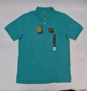 *New* With Tags Croft & Barrow Mens Small Weekend Short Sleeve Polo Turquoise - Picture 1 of 12