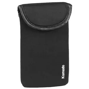 Apple Samsung HTC Sony Huawei LG HTC Black Neoprene Phone Pouch Sock Cover Case - Picture 1 of 6