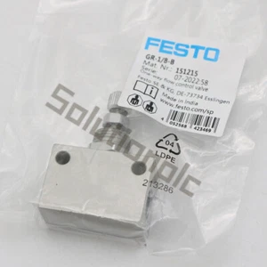Festo GR-1/8-B 151215 Valve  GR1/8B 1PCS NEW - Picture 1 of 5