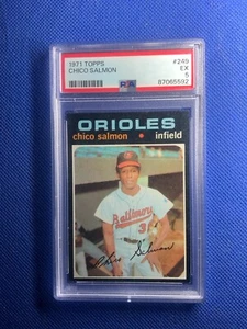 1971 Topps #29 Chico Salmon Baltimore Orioles PSA 5 EX - Picture 1 of 2