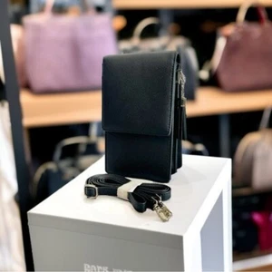 Mujer Pequeño Negro Cuero PU Bandolera Mini Bolso Mensajero Cartera Nuevo sin Etiquetas - Imagen 1 de 9