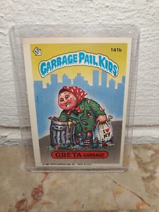 Garbage Pail Kids Greta Garbage #141b (1986) Series 4 Topps Sticker Card - Picture 1 of 2