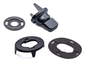DOT Militar Negro Botón Sentido Común Sujetador Kit Ojal Wilys Jeep Dosel - Imagen 1 de 6