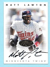 1996 Leaf Signature Gold Autograph Matt Lawton Twins