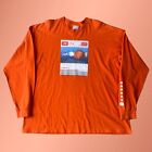 Vintage 90s Orange Nike Research Lab Basketball Long Sleeve Shirt USA Size 2XL