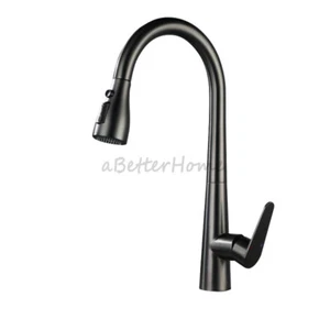Moderne Küchen Spültisch Ausziehbar Wasserhahn Einhand Loch Schwenkauslauf Mischbatterie - Bild 1 von 7