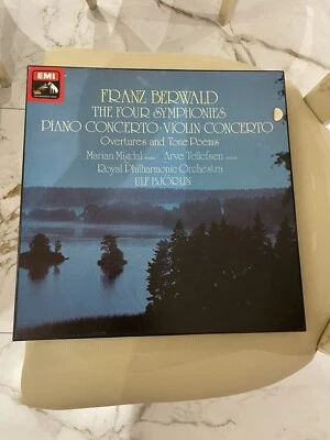 Franz BERWALD Four Symphonies Piano, Violin Concerto Ulf Bjorlin EMI 4LP Box Set - Image 1 of 3
