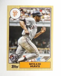 Giants 2022 Topps Series 1 1987 35th Anniversary Willie Mays #T87-96 HOF - Picture 1 of 2