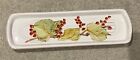 Eliza Ceramic Kitchen Spoon Rest Decorated with Red Currants and Green Leaves