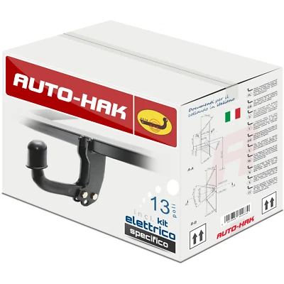 Gancio di traino fisso per Mazda 3 BM BN J36A Berlina 2013-2018 + kit el. 13p - Immagine 1 di 4