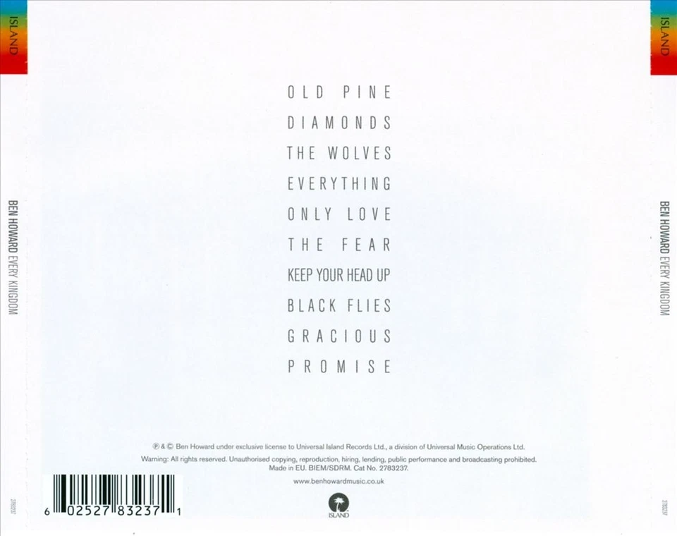 BEN HOWARD - EVERY KINGDOM NEW CD Foto 1 de 1