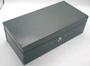 Nielsen Metal Box Vintage with Latch Money Important Documents Letters Jewelry - Picture 1 of 7