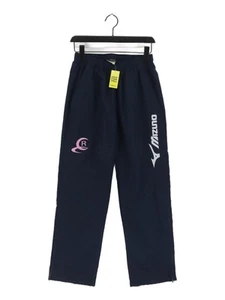 Mizuno Women's Sports Bottoms S Blue Graphic 100% Polyester Track Pants - Picture 1 of 5