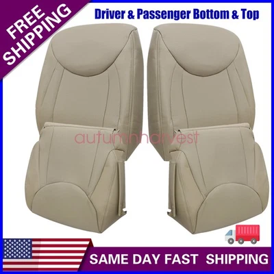 Front Driver / Passenger Perforated Leather Cover Tan For Lexus LS430 2001-2006 Foto 1 de 4