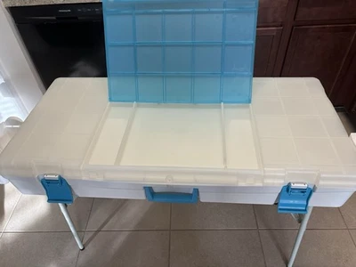 Scrap Booking Storage Table W/ 10 Packs - Image 1 of 4