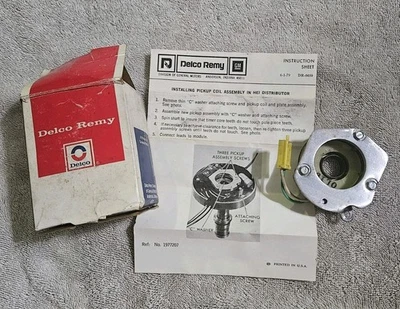 NOS Pole & Plate Distributor Ignition Pickup 1985 - 1989 gm 1977290 delco D1953 - Image 1 of 4
