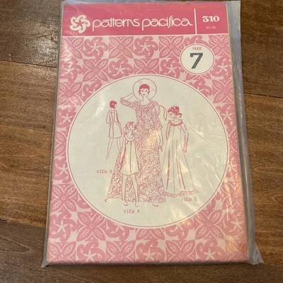 Vtg Patterns Pacifica 310 Size 7 Junior Petite, 3 Dresses - Image 1 of 4