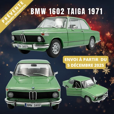 AUTO SOLIDA BMW 1602 TAIGA 1971 S1808604 1:18 PREVIENE NOV 2025 - Immagine 1 di 4
