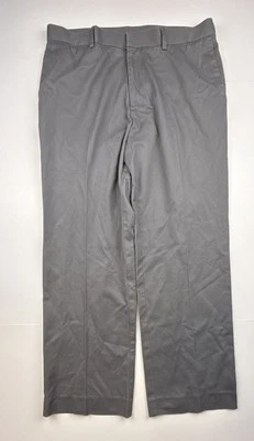 John Henry Mens Gray Pants  Slacks Size 34X29 Cotton Blend Flat Front - Image 1 of 4