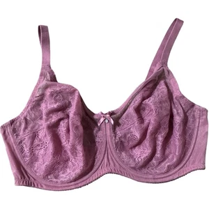Wacoal Pink Lace Full Coverage Underwire Bra 40DD - Picture 1 of 3