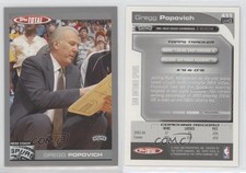 2004-05 Topps Total Silver Gregg Popovich #411 Rookie RC HOF