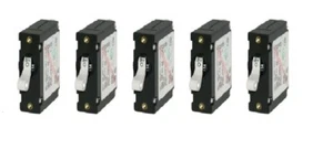 BLUE SEA 7202 A-Series White Toggle Circuit Breaker Single Pole 5A (5 Pack) - Picture 1 of 1