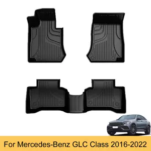Car Floor Mats All Weather Rubber Liners For Mercedes-Benz GLC Class 2016-2022 - Picture 1 of 12