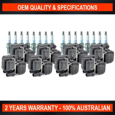 Set Swan Ignition Coils & NGK Spark Plugs for Mercedes Benz M-Class ML430 M500 - Image 1 of 4