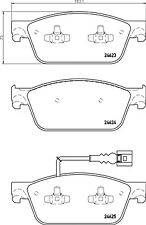 P 85 141 BREMBO BRAKE PAD SET, DISC BRAKE FRONT AXLE FOR VW