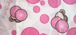 bobby jack monkey fun fabric bubble piece 23 by 20 inch pink white new - Picture 1 of 2