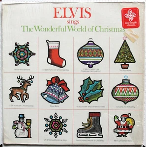 ELVIS SINGS THE WONDERFUL WORLD OF CHRISTMAS ~ LP Vinyl Record VG+ - Picture 1 of 3