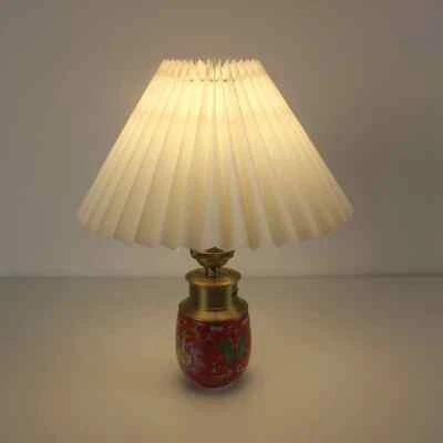 Ceramics Creative Painted Battery Operated Desktop Lamp - Enamel Craft With Plea - Image 1 of 4
