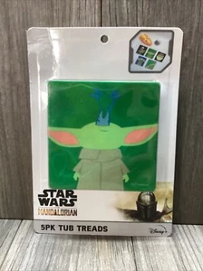 Disney Star Wars Mandalorian Baby Yoda 5 Pk Set Anti Slip Tub Treads Child Grogu - Picture 1 of 12