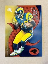 Marshall Faulk 2000 Fleer EX E-X Essentials Credentials Now Parallel /50 #44