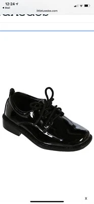 Tip Top Childrens Tuxedo Shoes Black size 6 - Image 1 of 4