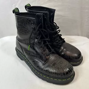 Dr. Martens Totenkopf Netz Halloween 1460 schwarz apfelgrün Herren 10 Damen 11 - Bild 1 von 23