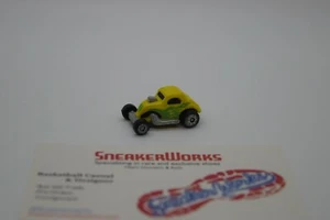 Vintage Galoob Micro Machines Fiat Topolino Gasser Yellow Green Flames Car - Picture 1 of 2