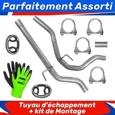 Tuyau d'échappement pour Saab 9-3 2 II 1.9 TiD 1.9 TTiD (2004-07/2012) - Photo 1/3