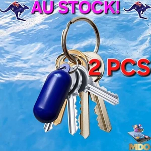 2 PCS Keyring Fender Boating Kayak Fishing Buoy BLUE - Picture 1 of 8