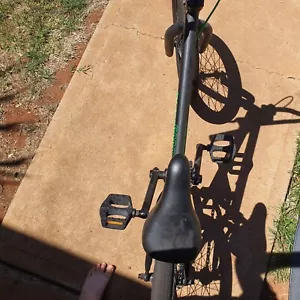 Good black bike big wheels bmx bike big seat and good handles - Picture 1 of 4