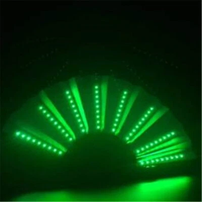 全彩色 LED 发光折叠风扇舞台道具 DJ 夜总会派对跳舞灯 — 第 1/4 张图片