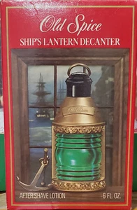 Vintage Old Spice Ships Lantern Decanter With Box Full - Picture 1 of 1
