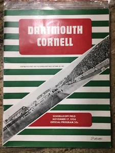 Dartmouth Cornell Official Program November 17 1956 -  - Bild 1 von 3
